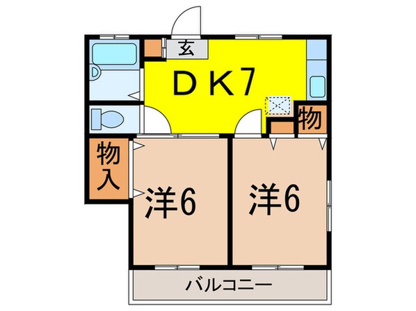 メゾンミタケ第２の物件間取画像